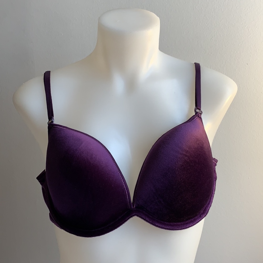 Fuzzy Purple Bra